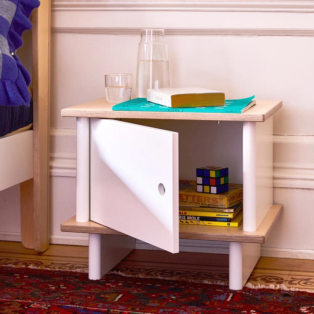 Oeuf NYC ML Nightstand - White & Birch