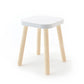 Oeuf NYC Square Stool - White & Birch