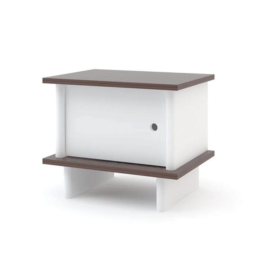 Oeuf NYC ML Nightstand - White & Walnut