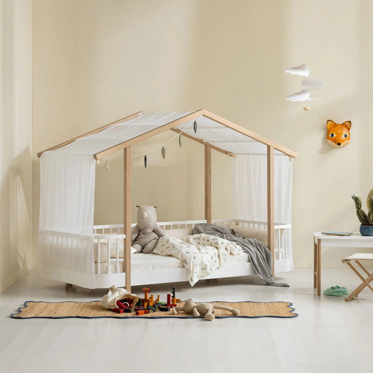 Oliver Furniture Wood Original House Bed - White/Oak