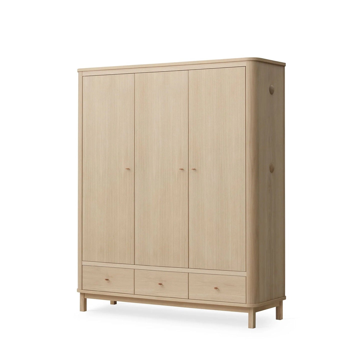 Oliver Furniture Wood Wardrobe - 3 Doors - Oak