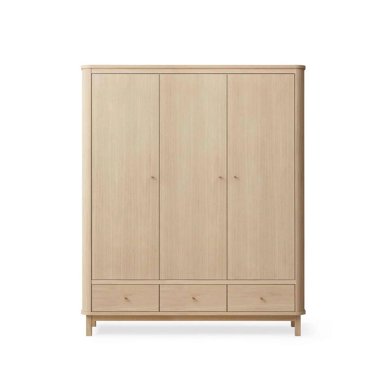 Oliver Furniture Wood Wardrobe - 3 Doors - Oak