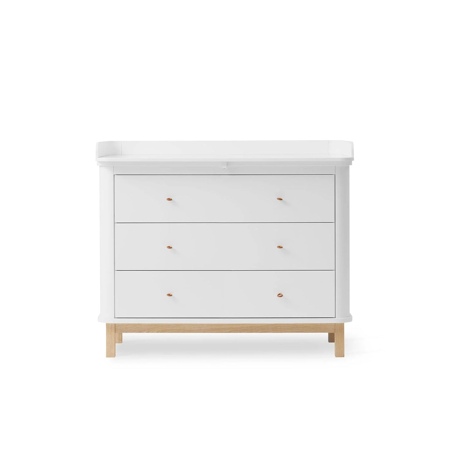 Oliver Furniture Wood Dresser - 3 Drawers - White/Oak
