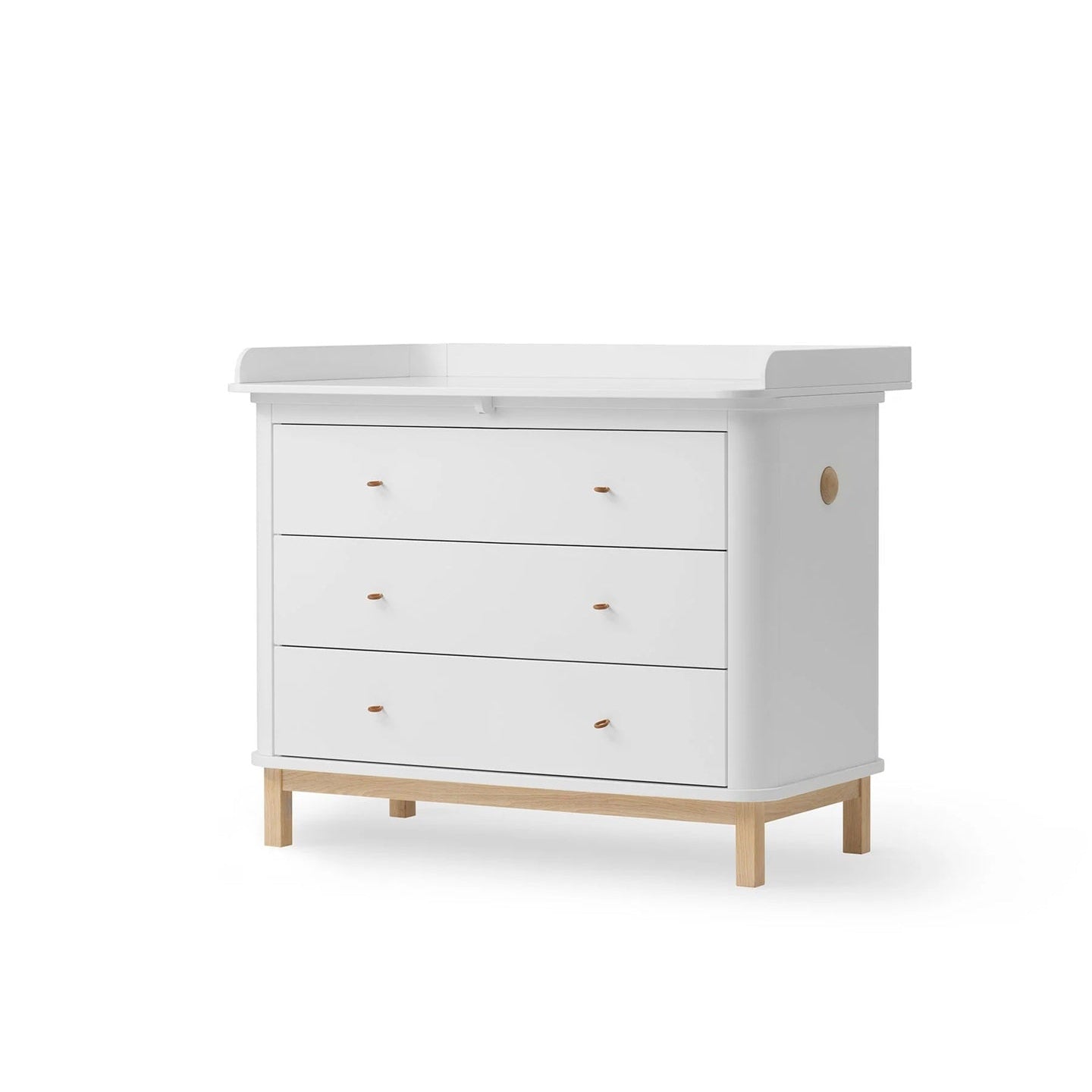 Oliver Furniture Wood Dresser - 3 Drawers - White/Oak