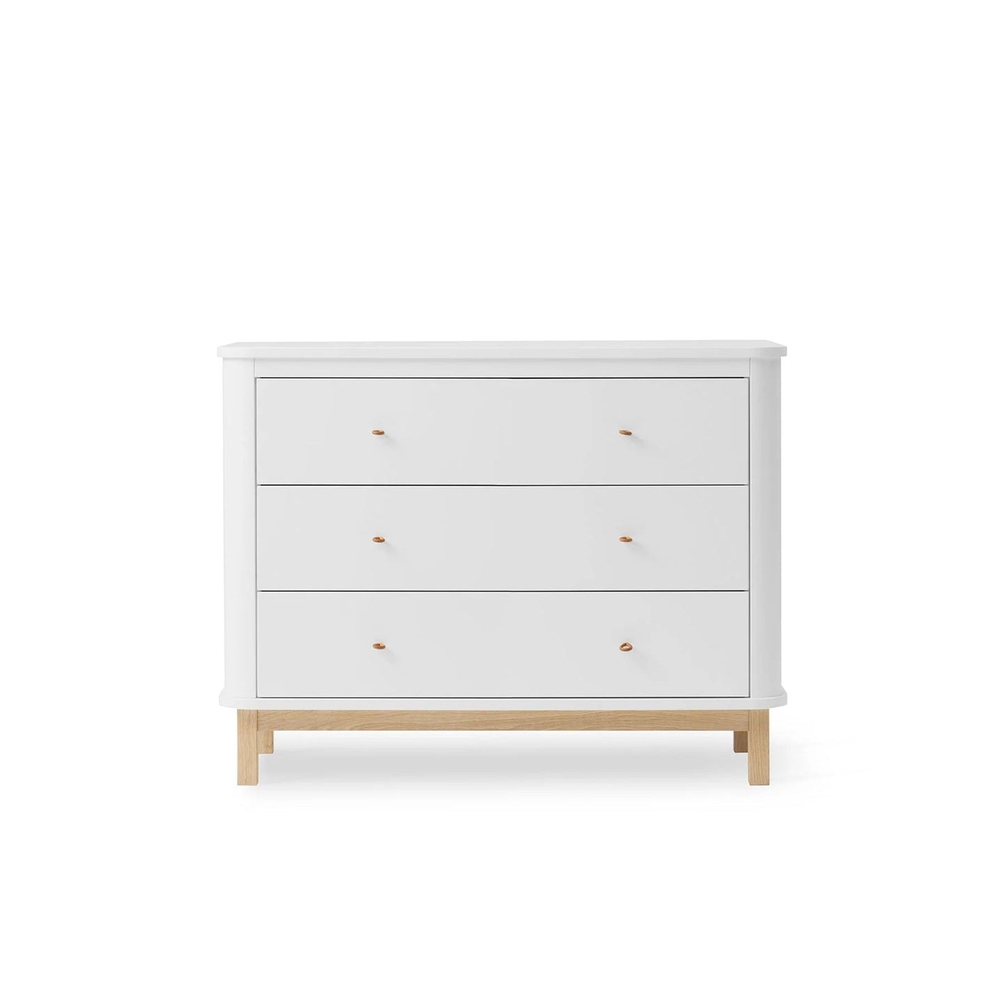 Oliver Furniture Wood Dresser - 3 Drawers - White/Oak