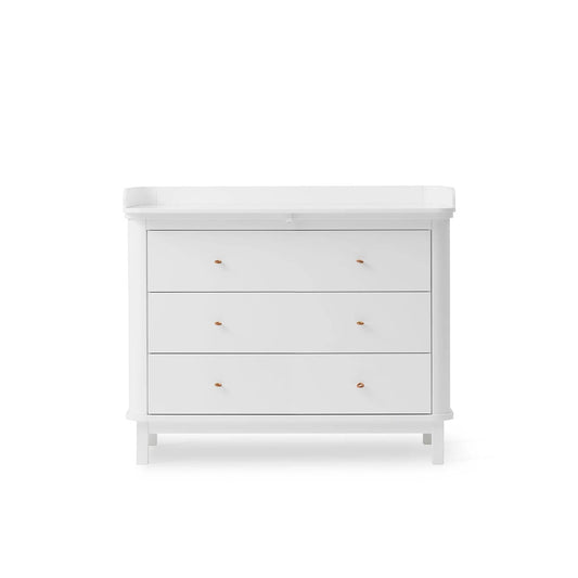 Oliver Furniture Wood Dresser - 3 Drawers - White