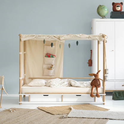 Oliver Furniture Camp Canopy Bed - White/Oak