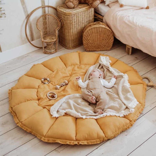 Play & Go Coco Organic Baby Playmat & Cocoon - Mustard