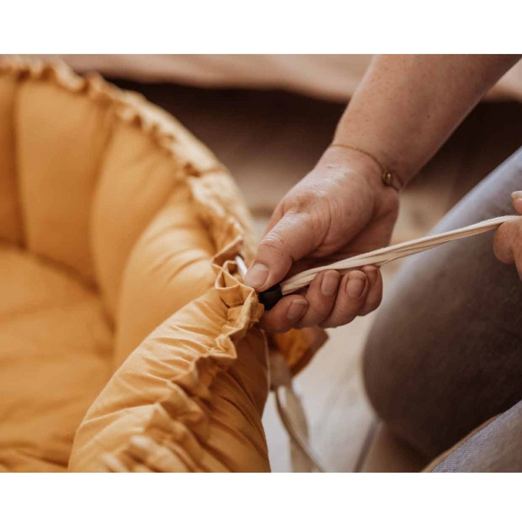 Play & Go Coco Organic Baby Playmat & Cocoon - Mustard