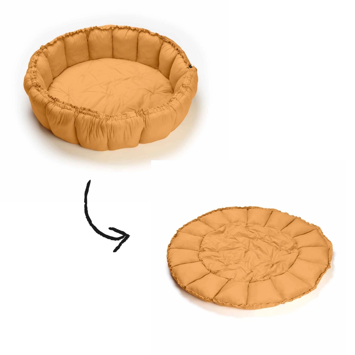 Play & Go Coco Organic Baby Playmat & Cocoon - Mustard