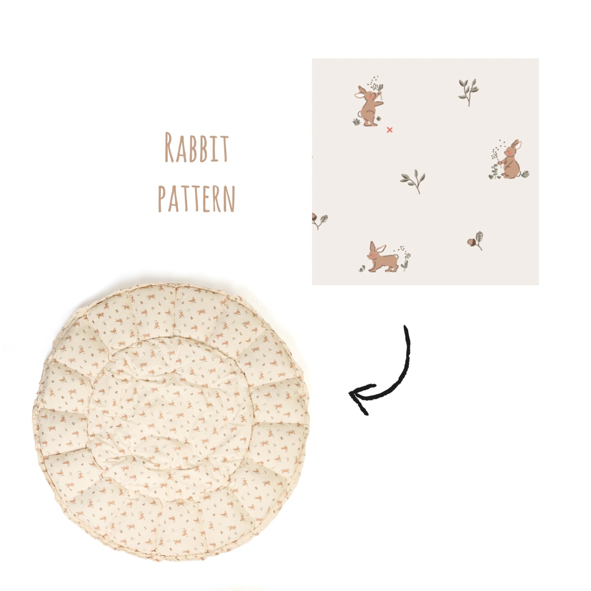 Play & Go Coco Organic Baby Playmat & Cocoon - Rabbit