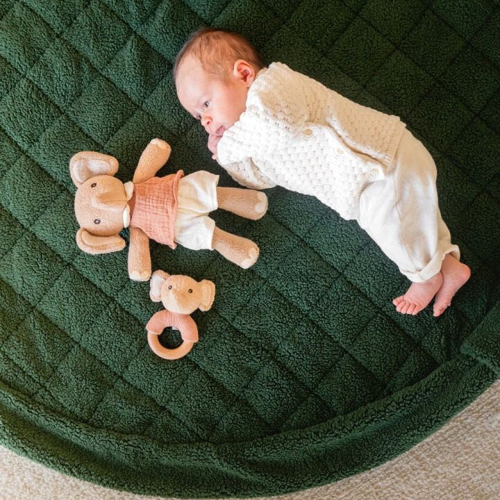 Play & Go Noomad Soft Teddy Playmat & Storage Bag - Evergreen Teddy