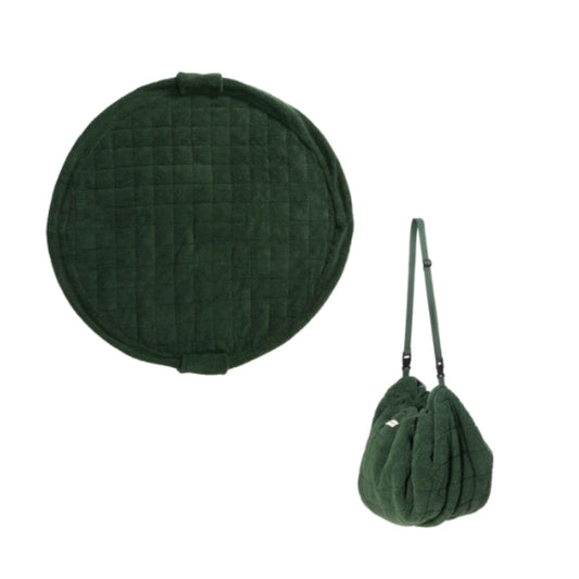 Play & Go Noomad Soft Teddy Playmat & Storage Bag - Evergreen Teddy
