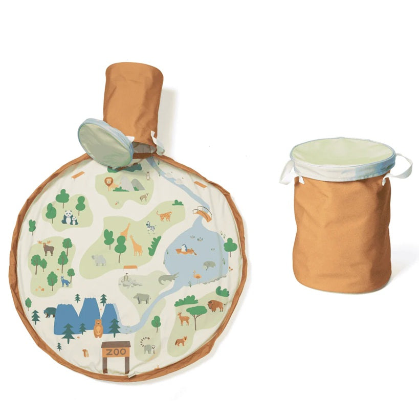 Play & Go Soo Playmat & Storage Basket - Zoo