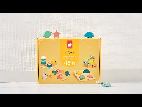 Janod Wooden Toy Box Set - Age 18 Months+