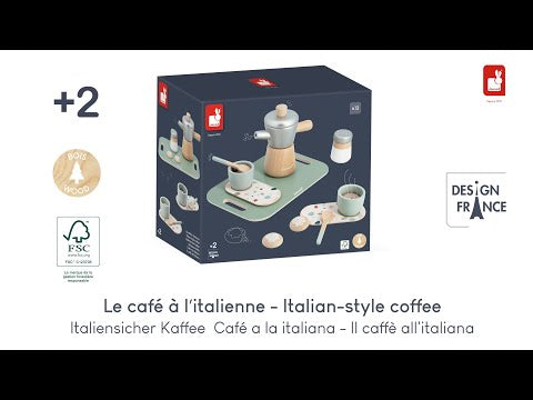 Janod Wooden Italian-Style Coffee Play Set