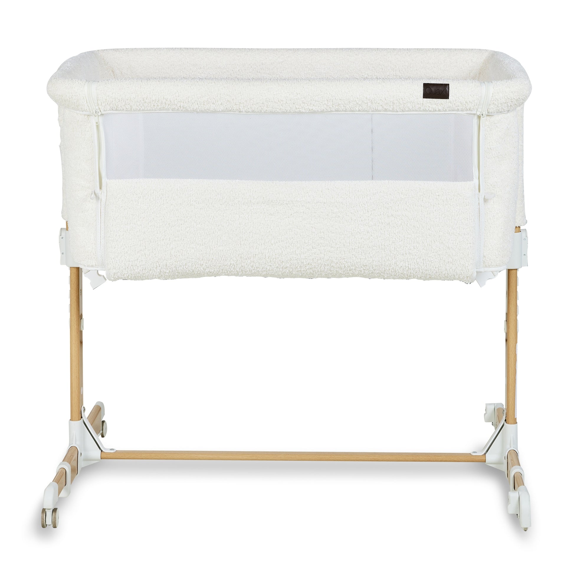 Quax Co-sleeper Side-By-Side Crib - Natural Bouclé - Cream