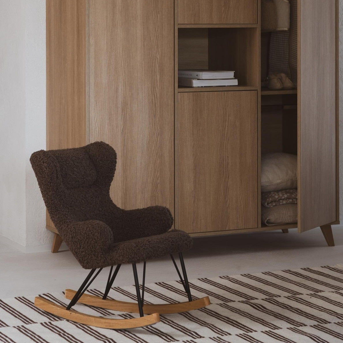 Quax De Luxe Kids Rocking Chair - Teddy/Bison – Soren's House