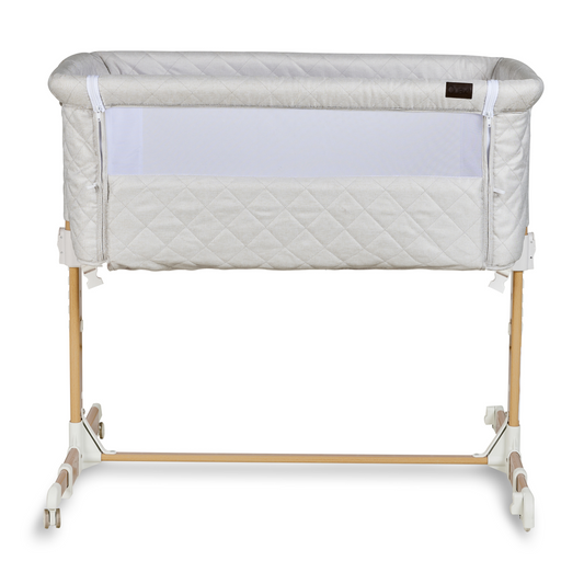 Quax Co-sleeper Side-By-Side Crib - Natural - Clay