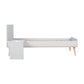 Quax Flow Convertible Cot Bed - 140 x 70 cm - White