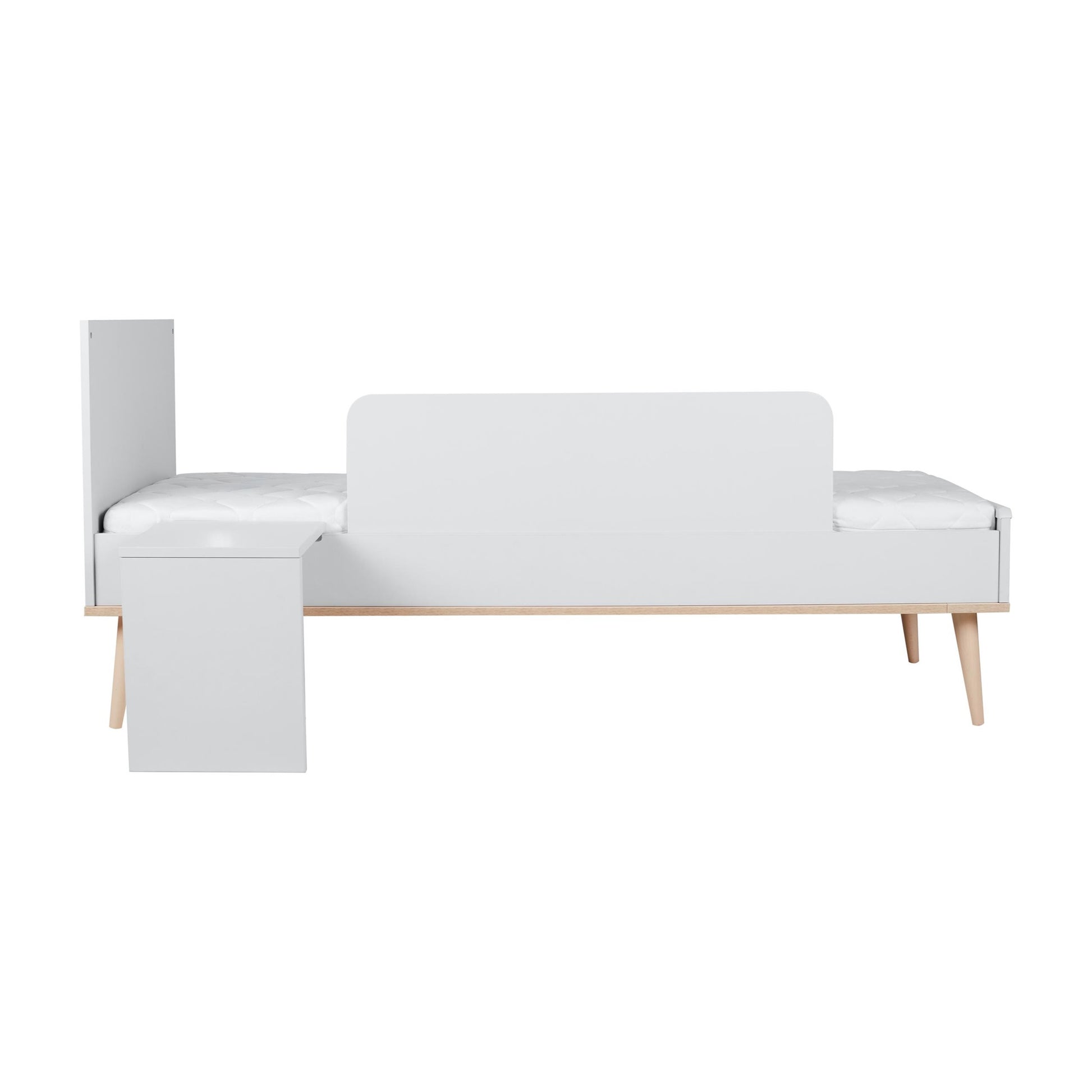 Quax Flow Convertible Cot Bed - 140 x 70 cm - White