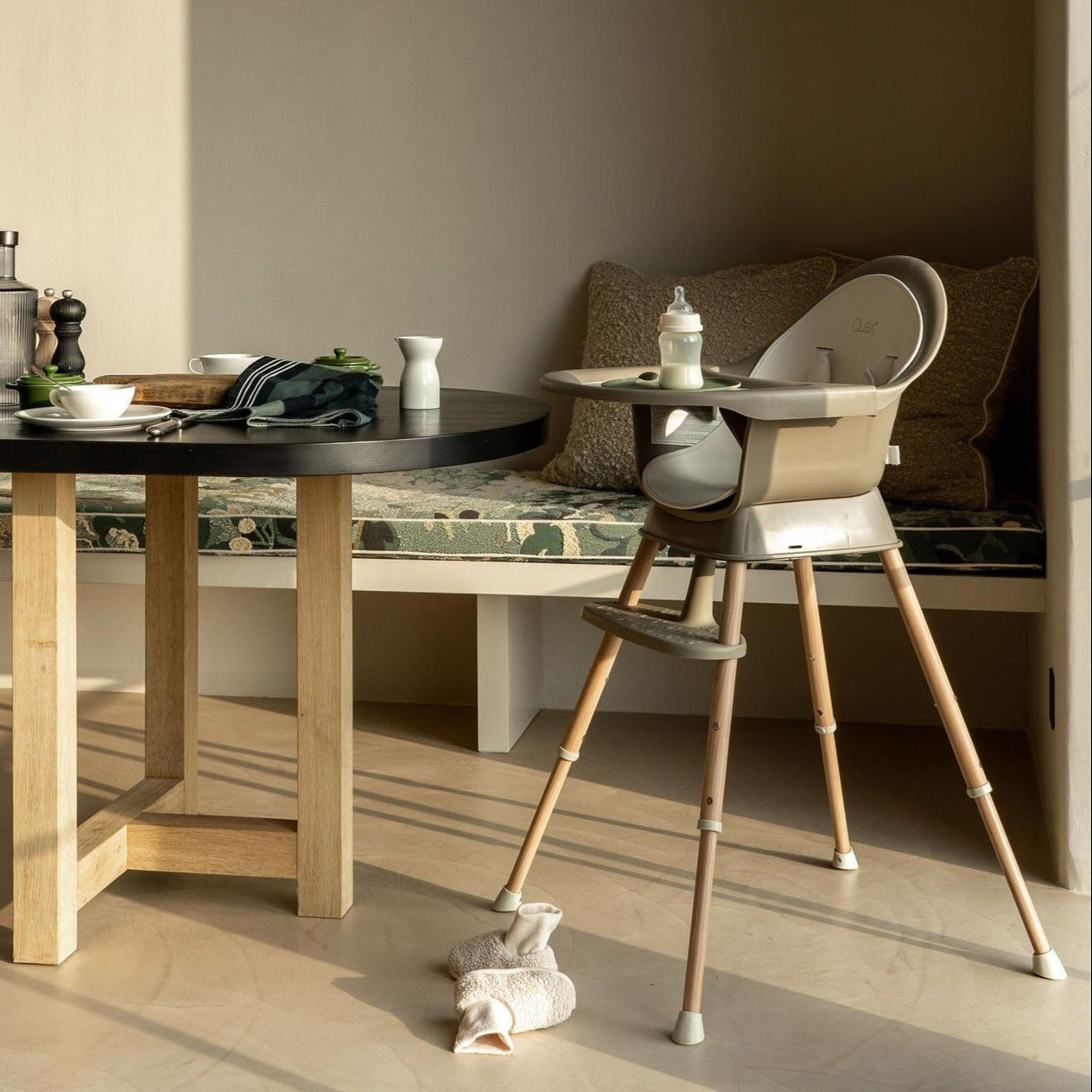 Quax Ultimo 3 Luxe Highchair - Thyme/Natural