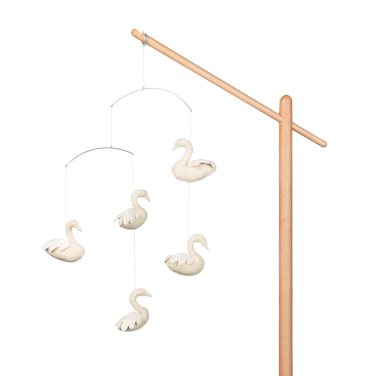 Quax Baby Mobile with Swan Decorations