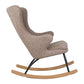 Quax De Luxe Adult Rocking Nursing Chair - Teddy/Stone