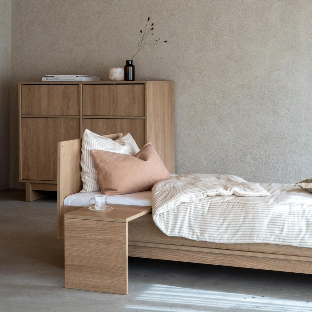 Quax Kyo Convertible Cot Bed - 120 x 70 cm - Honey Ash