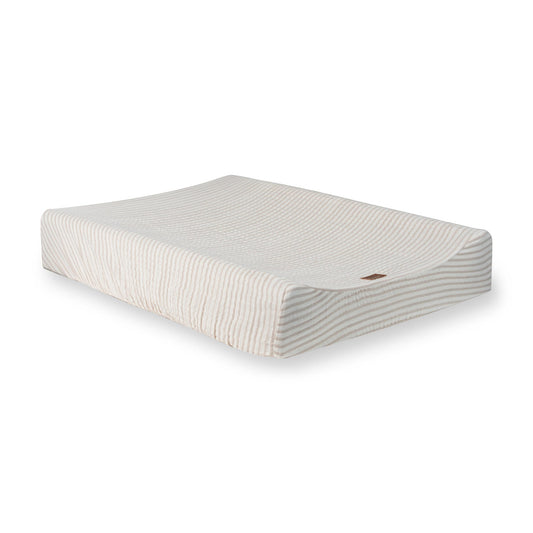 Quax Muslin Changing Mat Cover - Natural Collection - Stripes