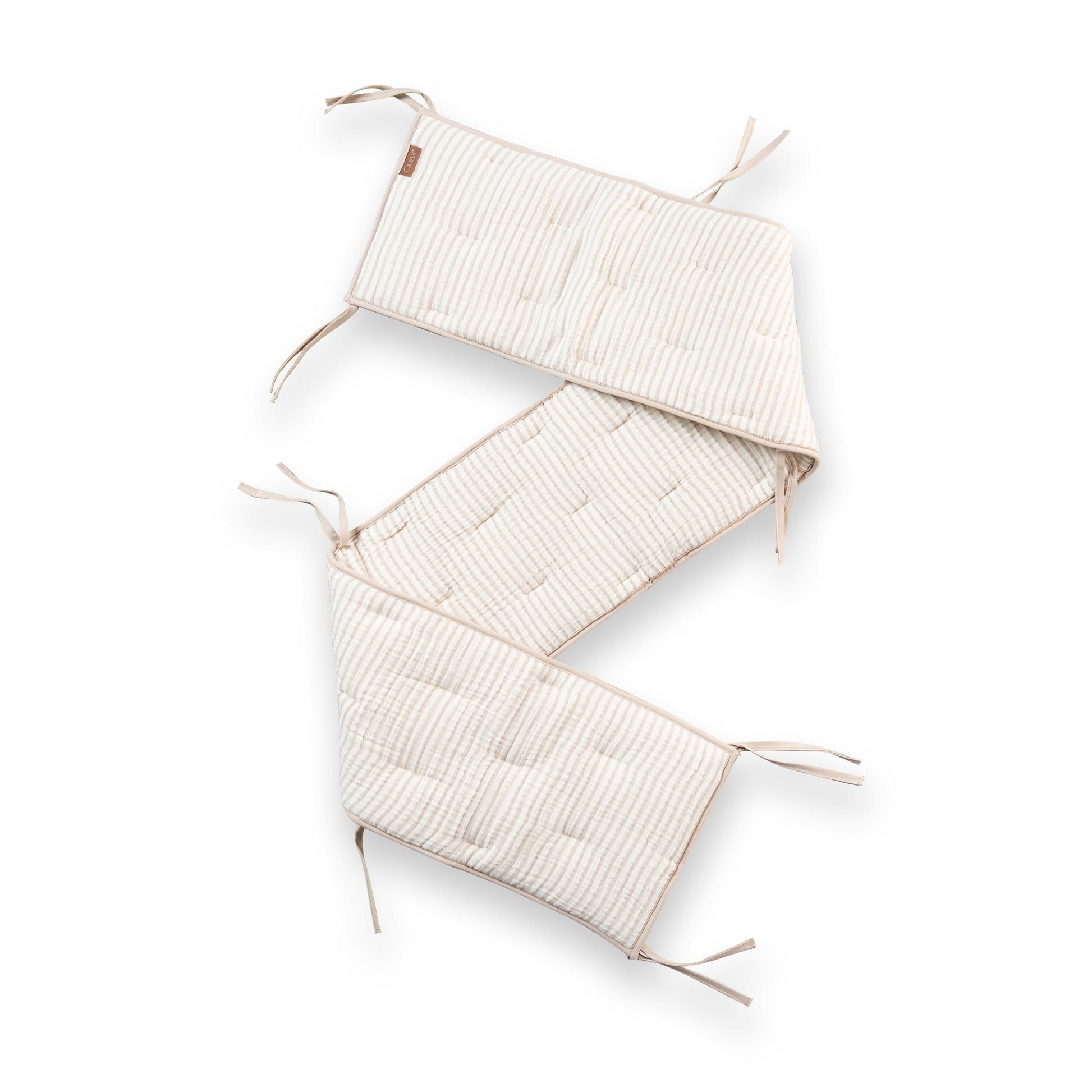 Quax Cot Bumper - Natural Collection - Stripes