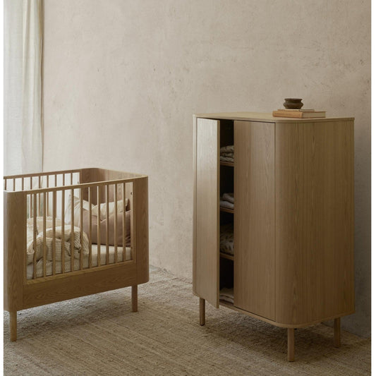 Quax Yume Wardrobe - Flat Doors - Natural Ash