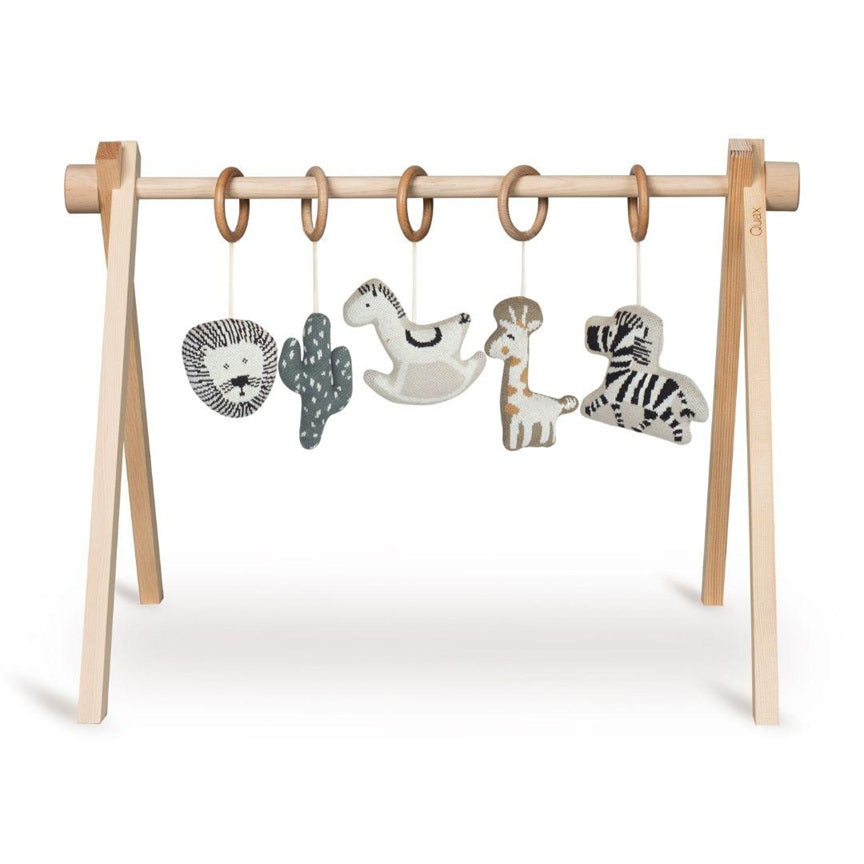 Quax Wooden Baby Gym With Safari Toys