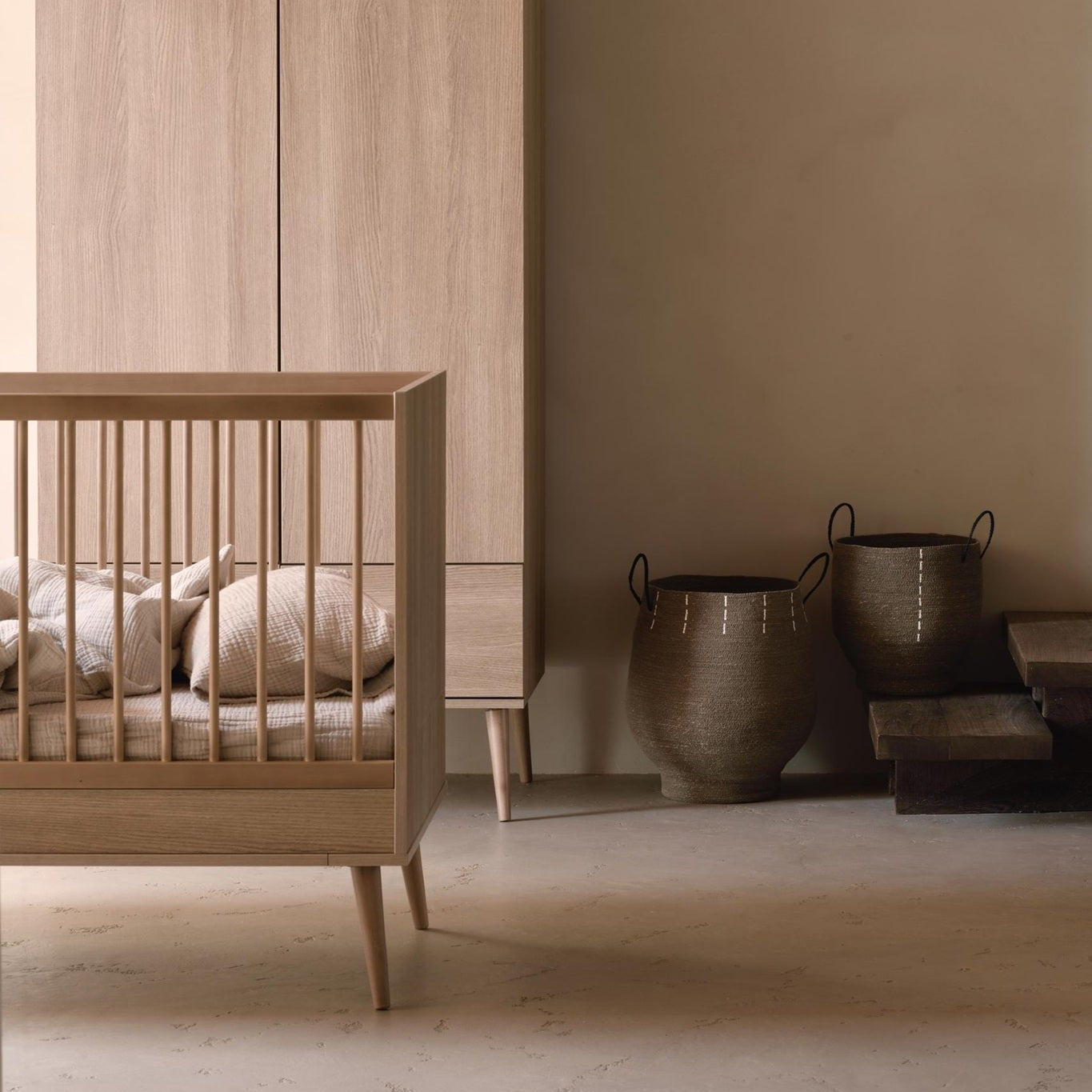 Quax Seagrass Storage Baskets - Set of 3 - Cacao