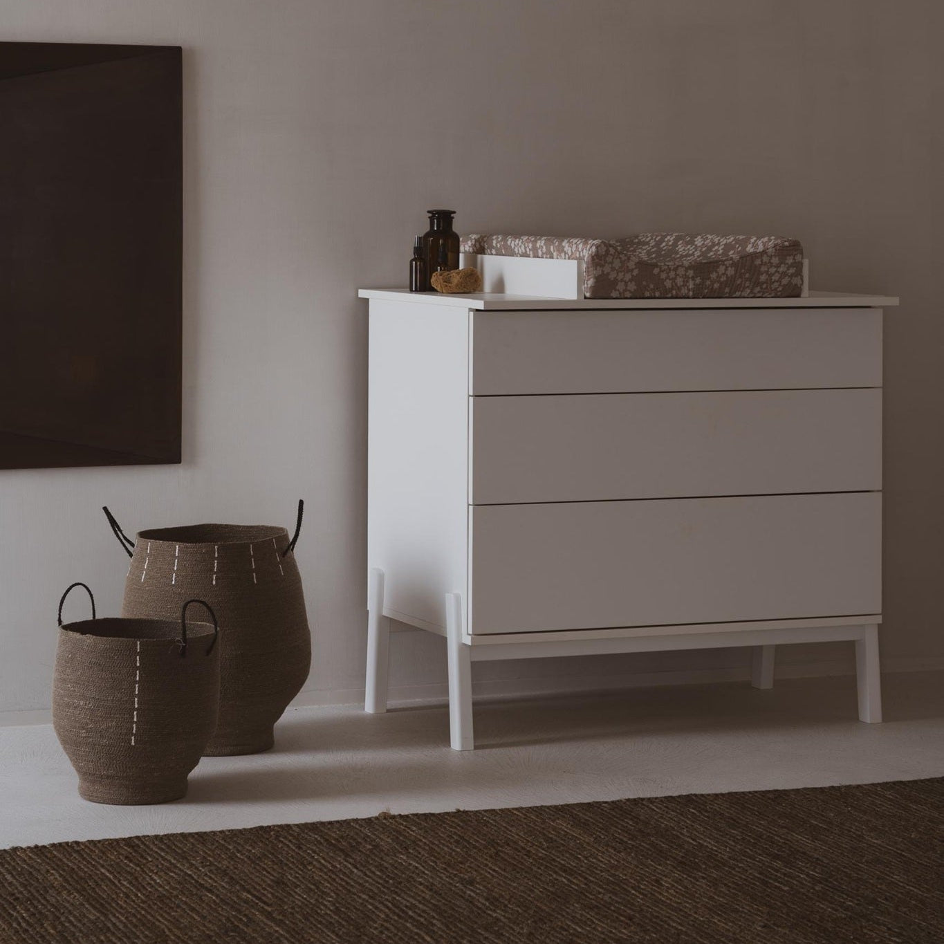 Quax Seagrass Storage Baskets - Set of 3 - Cacao