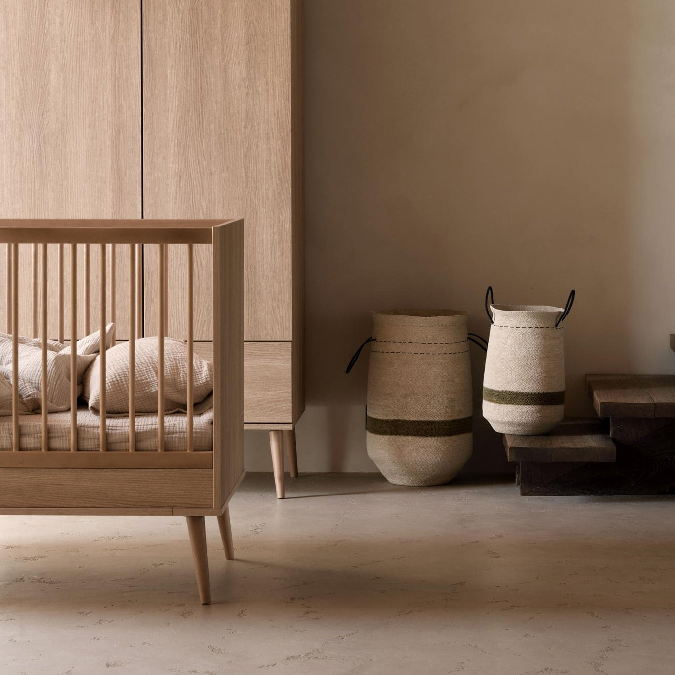 Quax Seagrass Storage Baskets - Set of 3 - Natural