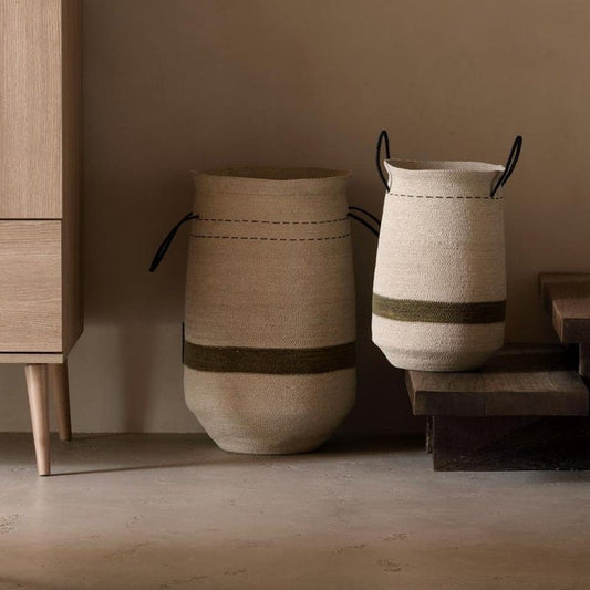 Quax Seagrass Storage Baskets - Set of 3 - Natural