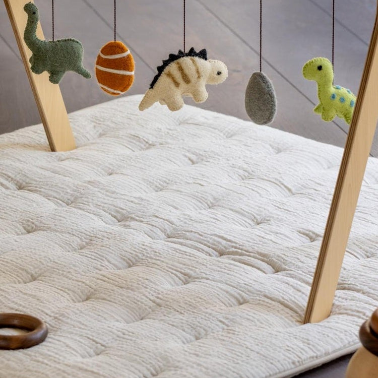 Quax Wooden Baby Gym with Dino Toys