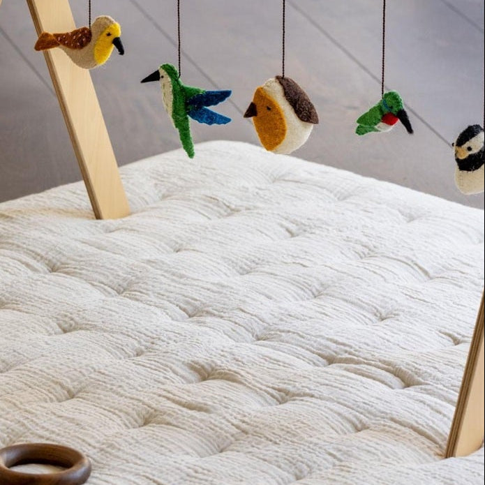 Quax Wooden Baby Gym with Bird Toys