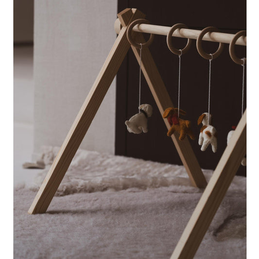 Quax Wooden Baby Gym with Doggy Toys