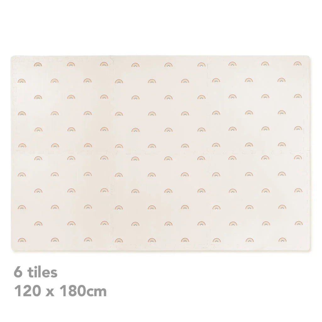 gus + beau Rainbow Foam Playmat Set - Cream
