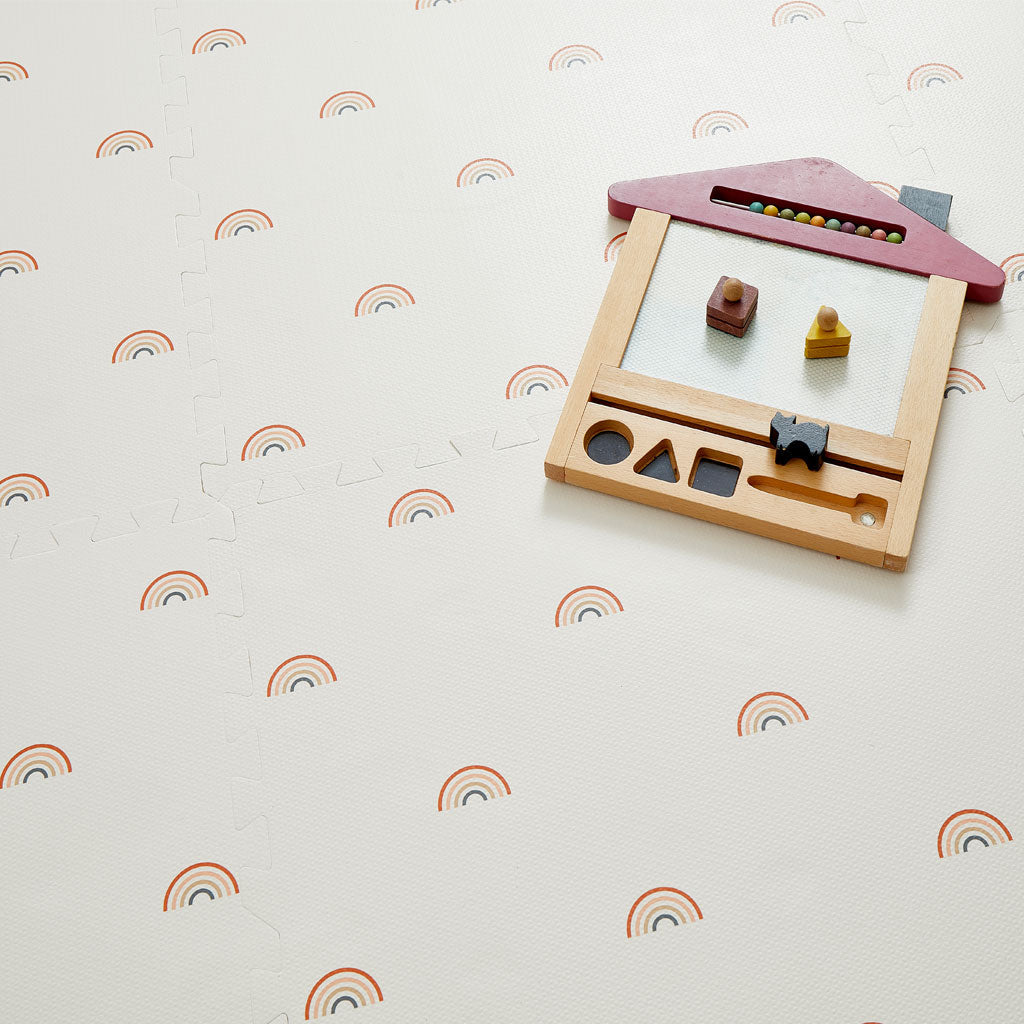 gus + beau Rainbow Foam Playmat Set - Cream