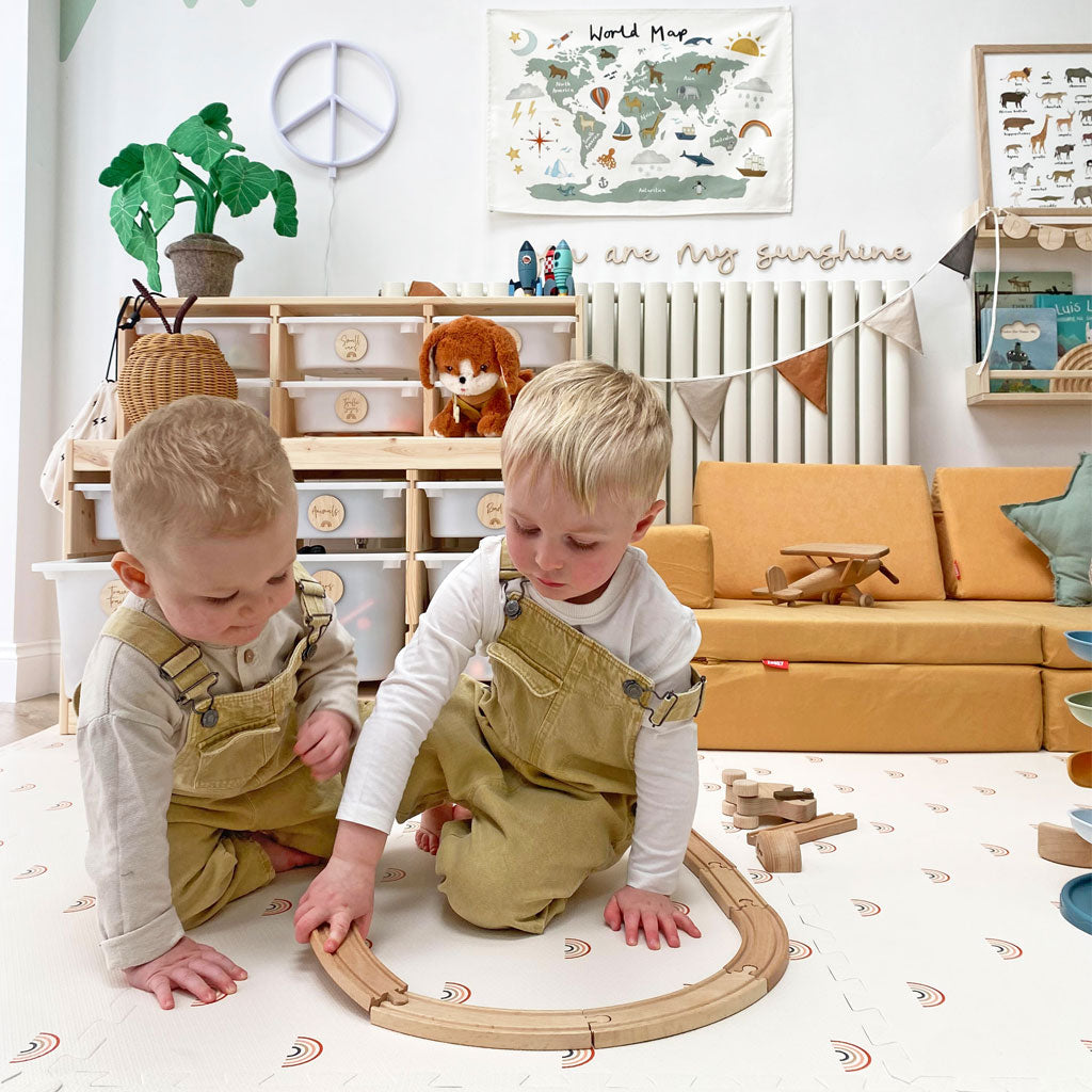 gus + beau Rainbow Foam Playmat Set - Cream