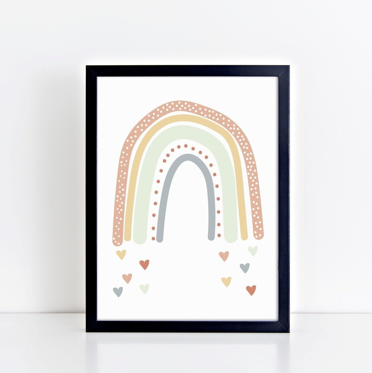 The Little Jones Rainbow Love Print - Peaches