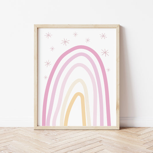 The Little Jones Rainbow Print - Pinks