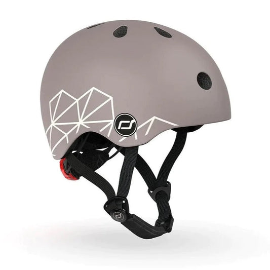 Scoot & Ride Helmet - Brown Lines (XXS-S)