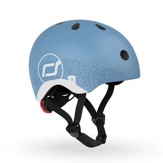 Scoot & Ride Helmet - Reflective Steel (XXS-S)