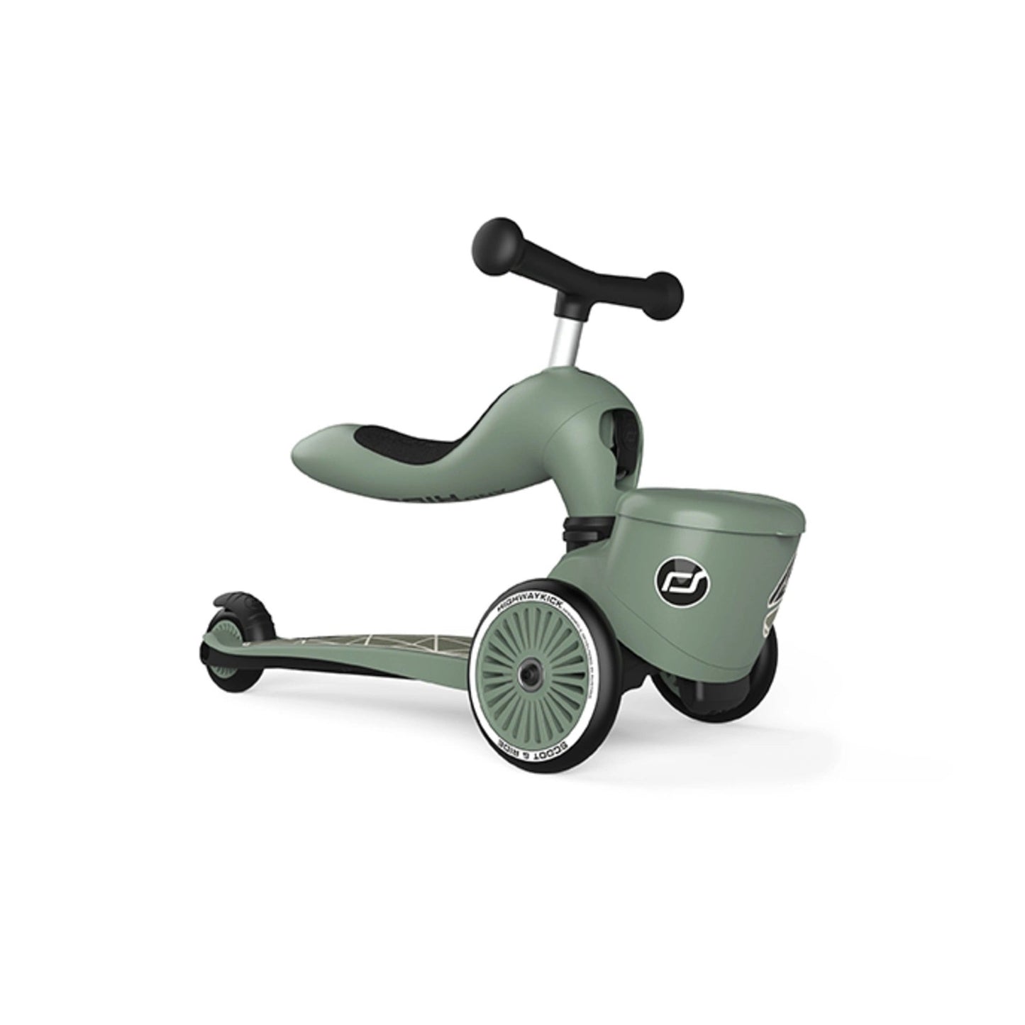 Scoot & Ride Highway Kick 1 Scooter - Green Lines