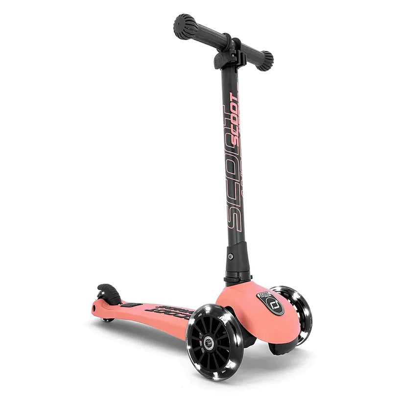Scoot & Ride Highway Kick 3 LED Scooter - Peach