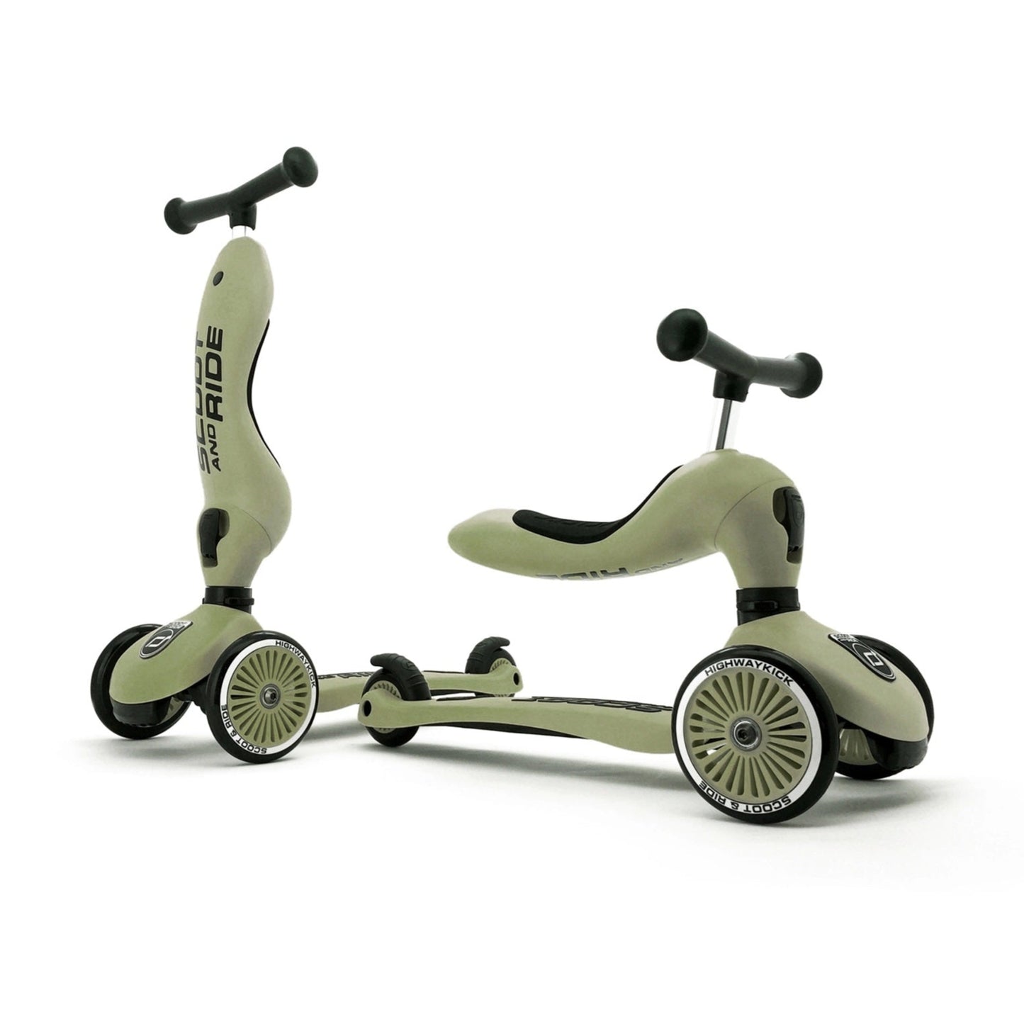 Scoot & Ride Highway Kick 1 Scooter - Olive